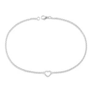Heart Station Charm Anklet