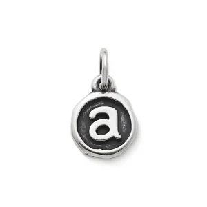 Vintage Type Initial Charm